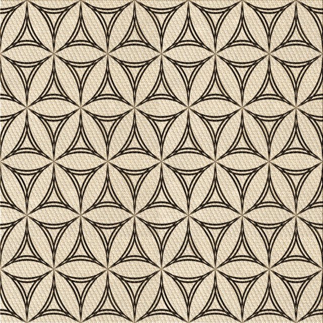 Ahgly Company Tapis d'Intérieur Lavable en Machine Carré Transitionnel Beige Blé, 8 Pieds Carré