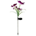 thumbnail image 2 of Harpi Solar Lights Outdoor Clearance, Solar Flowers Lights Outdoor Garden, Waterproof Decorative Lights with 4 Lily Flowers, Color Changing LED Solar Powered Landscape Lights for Yard Garden Patio, 2 of 9