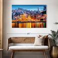 thumbnail image 3 of Elephant Stock Porto City Skyline Wall Art - Horizontal Canvas Wall Art - Living Room Wall Decor - Places Canvas - Orange And Blue Decor - 48" x 32", 3 of 8