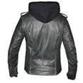 thumbnail image 2 of Ladies Gray Leather Jacket ,GRY ,2XL, 2 of 2