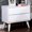 White, variant on Solid rubberwood build - Mid-century charm - Bedroom space - 2-drawer bedside cabinet