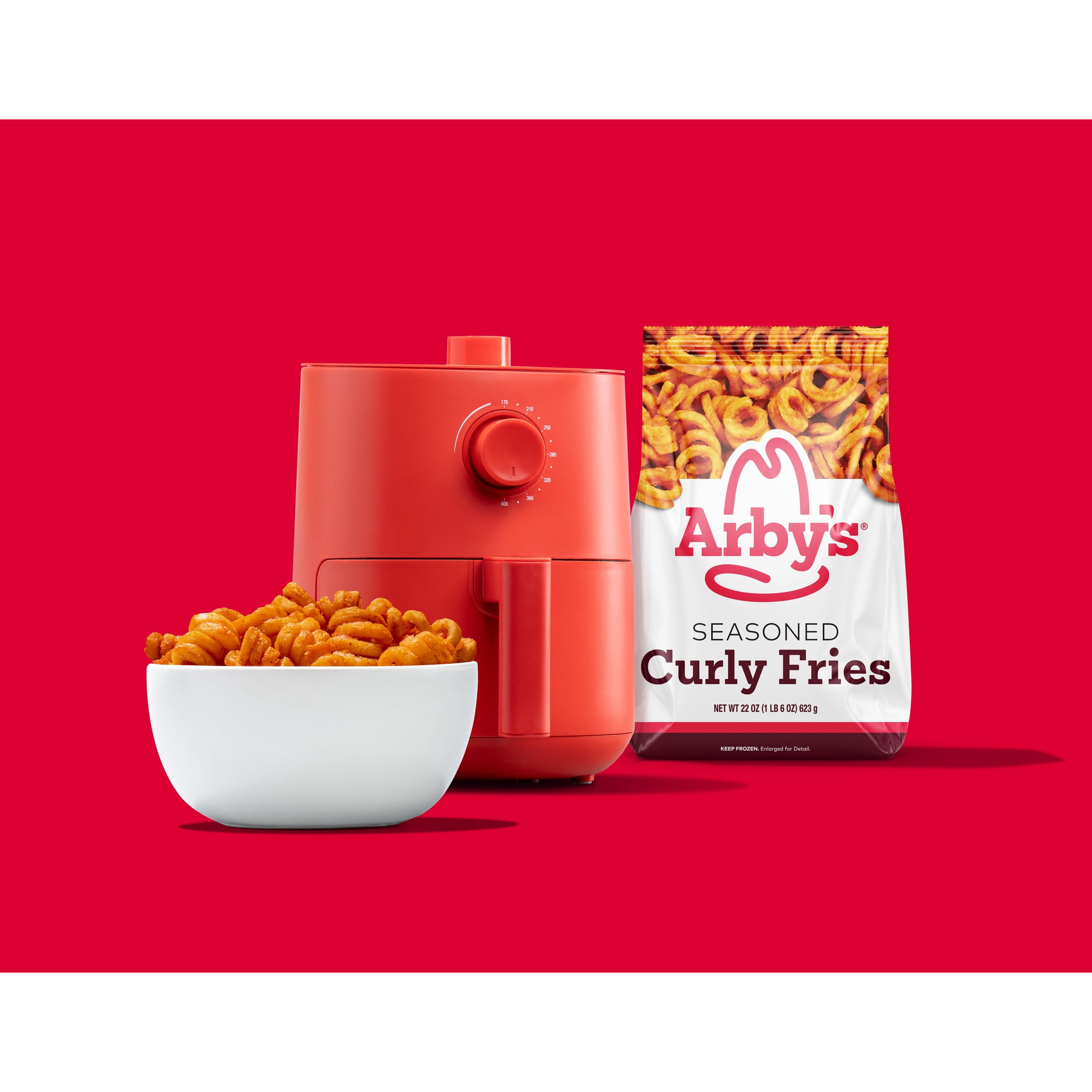 Arby's Seasoned Curly Fries, Frozen 22 oz Bag