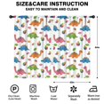 thumbnail image 2 of Blackout Kids Curtains,White Dinosaurs Colorful Leaves Pattern Childrens Insulated Curtains Set Of 2,Bedroom Essentials,Toddler Room Decor 52"x84", 2 of 5