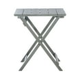 thumbnail image 3 of Linon Rey 3 Piece Acacia Wood Foldable Square Indoor Outdoor Bistro Set in Gray, 3 of 13