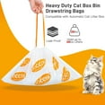 thumbnail image 3 of Drawstring Litter Liner Bags Compatible with Automatic Cat Litter Boxes 100 Count Tear Resistant Waste Drawer Liners, 3 of 4