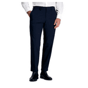 Haggar Men's Tailored-Fit Stretch Suit Pants,38X30, Blue