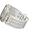 thumbnail image 4 of Wristband for Apple Watch Ultra 2/1 Band 49mm 45mm 44mm 42mm, Breathable Sport Silicone Rubber Band Strap with Adjustable Alloy Secure Buckle for iWatch Series 9 8 7 6 5 4 SE 3 2 1, White, 4 of 11