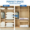 thumbnail image 5 of Vacuum Compression Storage Bags for Travel and Home Organization - Airtight Reusable Hand Roll System for Seasonal Clothes and Bedding, 5 of 5