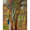 thumbnail image 2 of van Gogh, Vincent 15x18 Gold Ornate Wood Framed with Double Matting Museum Art Print Titled - The garden of Saint Pauls Hospital, 2 of 4