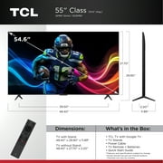 TCL 55 Class QM6K Series QD-Mini LED QLED 4K UHD HDR Smart Google TV (NEW 2025) - 144Hz, Dolby Atmos Onkyo Audio, Halo Control System - 55QM6K