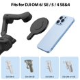 thumbnail image 3 of Pinza adaptadora Magsafe para DJI Osmo Mobile 6/5/4 SE - Aerbeis, 3 of 7