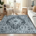 thumbnail image 7 of Willsun Washable Area Rug, 5x7 Non-Slip Boho Carpet for Living Room, Machine Washable Vintage Rug, Kid & Pet Friendly, 7 of 7