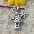 thumbnail image 4 of K-KED 48 Pcs Tibetan Silver rabbit Charms Pendant 27x22MM S5208 DIY Delicate Jewelry Making, 4 of 4