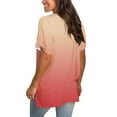 thumbnail image 5 of Women's Tops Plus Size Short Sleeve Casual V-neck Short Sleeve Loose T-shirt Tops Summer Plus Size Tunic Blouse Tops 2025, 5 of 8