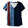 thumbnail image 4 of CHOK Blouse d'Été Décontractée à Col en V pour Femmes, T-Shirt à Manches Courtes, Remise et Liquidation, 4 of 6