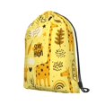 thumbnail image 4 of XMXT Unisex Drawstring Backpack for Women Men, Cartoon Yellow Giraffe Waterproof Gym Bag String Bags for Shopping Sport Travel, m, 4 of 8