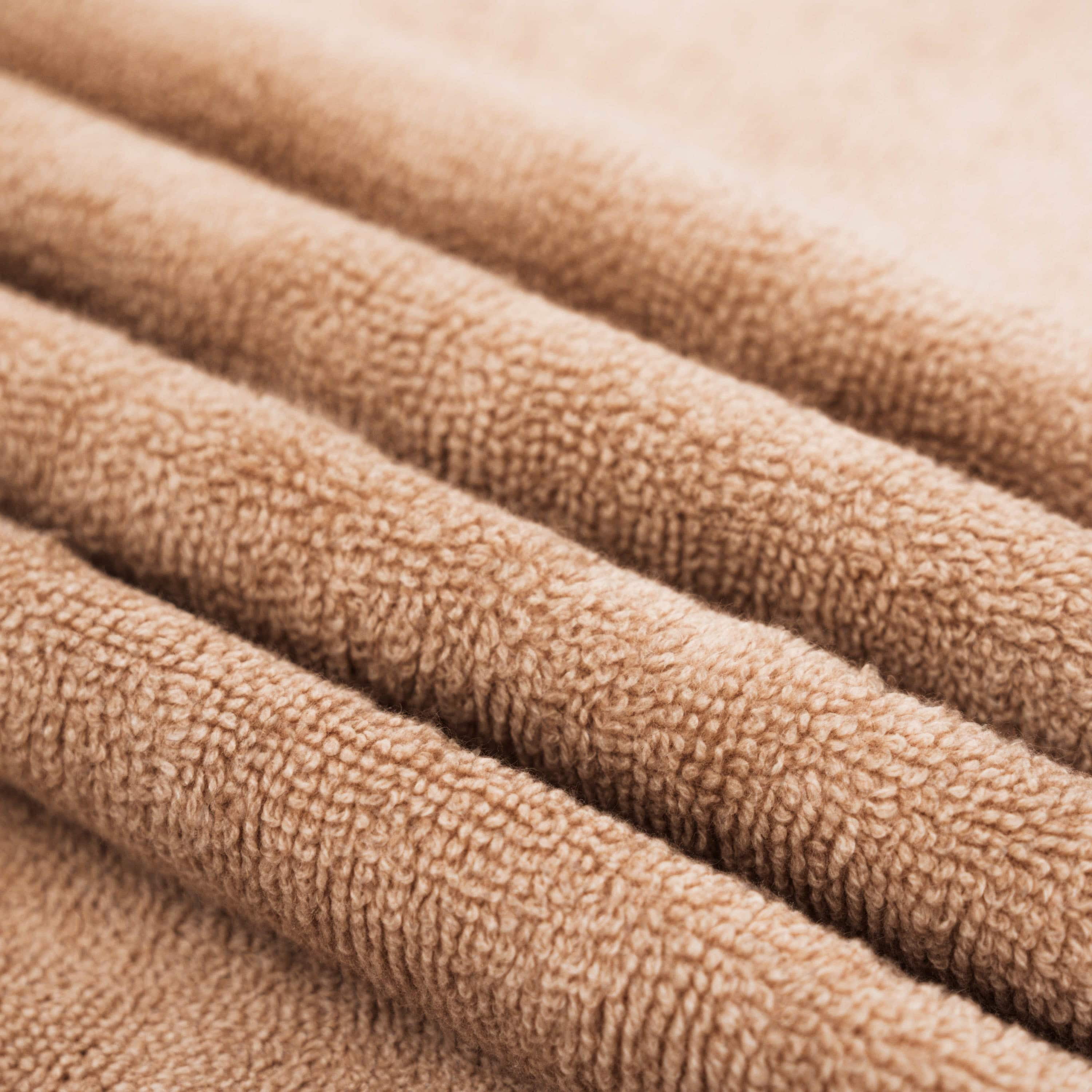 Virtu Bath Towel Sets For Bathroom 100% Ring Spun Cotton Luxury Bath Towel Set 4 Pc Highly Absorbent Towels, Cream