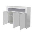 thumbnail image 4 of 51" LED Lights Storage Cabinet,High Gloss Kitchen Sideboard Buffet Cabinet with 2 Doors and 1 Open Shelf,Wood Kitchen Cupboard Buffet,Display Cabinet TV Stand,for Hallway Kitchen Dining Room, 4 of 9