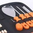 thumbnail image 4 of 15 PCS Halloween Pumpkin Carving Kit Professional Heavy Duty Carving Set Fruit Carver Knife Multipurpose Pumpkin Kit For Carving Pumpkin And Other Fruits,A, 4 of 6