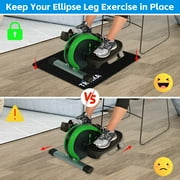 Non-Slip Workout Mat for Under Desk Ellipticals, Ellipse Leg Exerciser Machine Mat, Suitable for Electric Seated Foot Pedal Exerciser, Enhanced Stability & Floor Protection