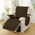 thumbnail image 3 of Lavish Cover 100% Waterproof Recliner Chair Cover, 1 Piece Non-Slip Recliner Chair Slipcovers, Washable Furniture Protector with Pockets & Elastic Straps for Kids Pets, 28 inch, Coffee, 3 of 8