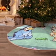 thumbnail image 2 of Lsque Bluey Print Christmas Tree Skirt with Ties and Velcro,Xmas Holiday Decorations, Adjustable Tree Skirt-30", 2 of 6