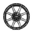 thumbnail image 3 of Moto Metal Cast Aluminum Rim MO970 20X12 8X6.5 G-BLK MACH -44MM, MO97021280344N, 3 of 3