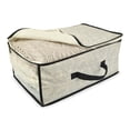 thumbnail image 3 of CC Home Furnishings Set of 2 Gray Damask Patterned Soft Storage Bins with Zipper Closure 18", 3 of 7
