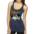 thumbnail image 2 of Wild Bobby, Cute Pug Life Living, Animal Lover, Women Tri-Blend Racerback Tank Top, Vintage Navy, Small, 2 of 4