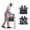 Black Botanical Floral, variant on SupreGear Folding Walker Storage Pouch – Water-Resistant, Hands-Free Organizer for Seniors, Black