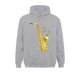 thumbnail image 3 of Sudadera con capucha de manga larga gótica para hombre, regalo de saxofón, notas musicales, verano y otoño, 3 of 5