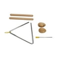 thumbnail image 1 of Instrument de Percussion Triangle Musical, Ensemble d'Instruments de Percussion Musical Structure Stable Travail Exquis Design Professionnel pour Enfants, 1 of 7