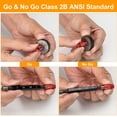 thumbnail image 3 of Tuerca y tornillo Thread Checker Comfylichi, 50 unidades (27 estándar y 23 métricas), 3 of 7