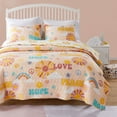 thumbnail image 2 of Greenland Home Fashions Cassidy Retro 1960s Reversible Quilt Set, 3-Piece Full/Queen, 2 of 7