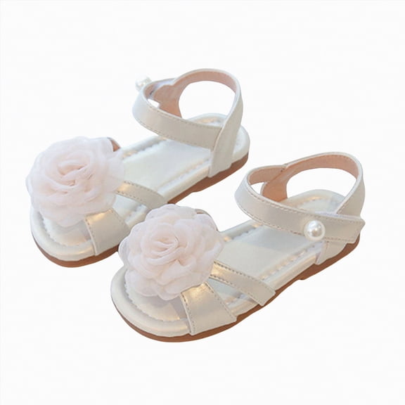 Gubotare Girl Sandals Toddler Kids Baby Girls Boys Sandals Girls Shoes Soft Sole Sandals Toddler Boys Size 13 (Beige,Little Kids 13)