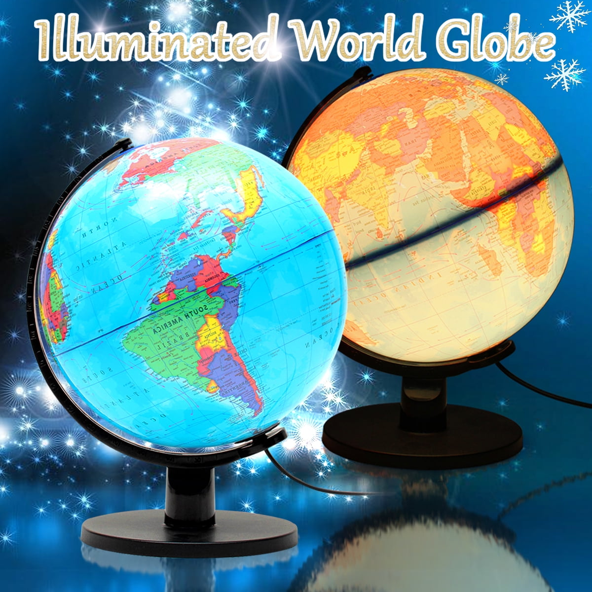 98 Desktop Political Globe Geography Learning Led Light Decor