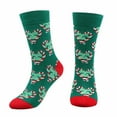 thumbnail image 4 of Outfmvch Fluffy Socks for Women Christmas Socks Plus Size Compression Socks Softball Socks Hiking Socks Green One Size, 4 of 9
