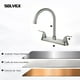 thumbnail image 5 of Mezcladora para Fregadero, llaves para fregadero de cocina, grifos para fregadero de cocina, mezcladora para lavabo de baño, Grifo de Cuerpo Principal de Latón, Acabado Níquel Satinado, 5 of 6