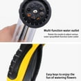 thumbnail image 5 of Pup Jet Dog Wash Garden Hose Nozzle with Soap Dispenser Sprayer Dog Foam Spray for Washing Car Showering Pet - Yellow, 5 of 11