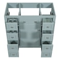thumbnail image 3 of 36" Bathroom Vanity without Sink, Modern Bathroom Cabinet Base with One Cabinet and Six Drawers, Solid Wood Bathroom Cabinet for Bathroom, Green, 3 of 9