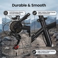 thumbnail image 5 of Ambifirner 26 Inch Adult Fat Tire Mountain Bike,Dual Disc Brake 7 Speed Bicycle,Front Suspension,High Carbon Steel Frame Mountain Trail Bike for Urban Commuter City Ride, 5 of 10