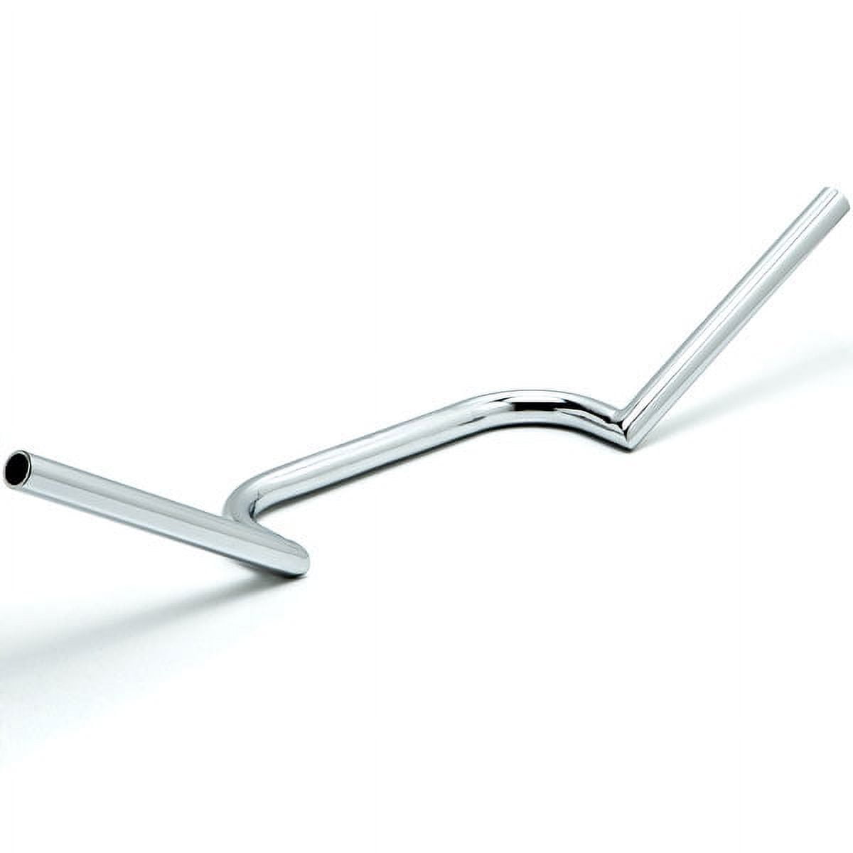 Krator Motorcycle Handlebar 1" Chrome Cafe Racer Clubman Compatible with Honda Shadow Sabre VT VF 700 750 1100