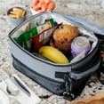 thumbnail image 3 of Titan by Arctic Zone Fridge Cold Insulated Expandable Lunch Bag with Reusable Ice Walls - Sharkskin Gray, 3 of 10