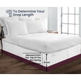 thumbnail image 5 of SGI Bedding 21 Inch Dual Tone Bed Skirt | Microfiber Bed Skirt | Fade Resistant, Wrinkle Free, Anti-static, Decorative, Extra Storage Space, Clutter-Free | Twin, Wine, 5 of 8