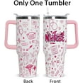 thumbnail image 3 of 40oz Insulated Stainless Steel Tumbler Cup for Nurses - Leakproof, Double-Wall Vacuum, Keeps Hot/Cold - Perfect Nurse Gift for Women, Graduation, Appreciation, Nurses Week (Handle & Straw Included), 3 of 6