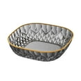 thumbnail image 1 of WRKEKC Clearance Diamond-Pattern Plastic Vegetable Tray - Drainable Kitchen Produce Basket (24x24x6.5cm), 1 of 7