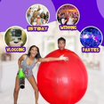 thumbnail image 2 of 72 Inch Giant Human Balloon Round Climb In Balloon Thick Latex Balloon for Wedding Birthday Event Decor, 2 of 4