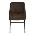 thumbnail image 5 of Furniture of America Perri Modern Chenille Dining Chairs, Brown (Set of 2), 5 of 14