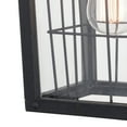 thumbnail image 2 of Outdoor Wall Lantern Black Wire Cage Dusk to Dawn Wall Sconce - 7 Inch, 2 of 4