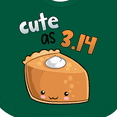 thumbnail image 4 of Inktastic Cute As 3.14 Pi Day Pumpkin Pie Pun Boys or Girls Baby Bib, 4 of 4